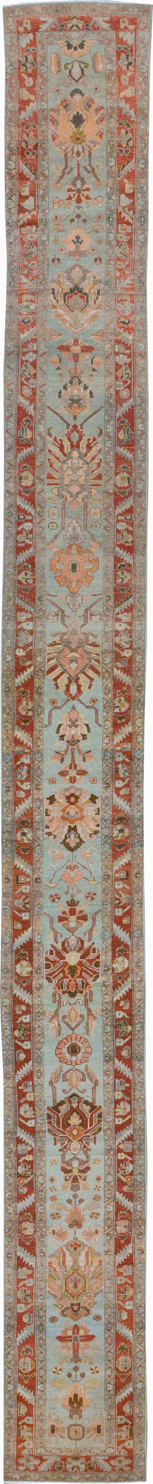 Antique Persian Bidjar Long Runner, No.31406 - Staging