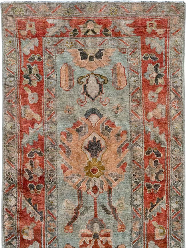 Antique Persian Bidjar Long Runner, No.31406 - Staging