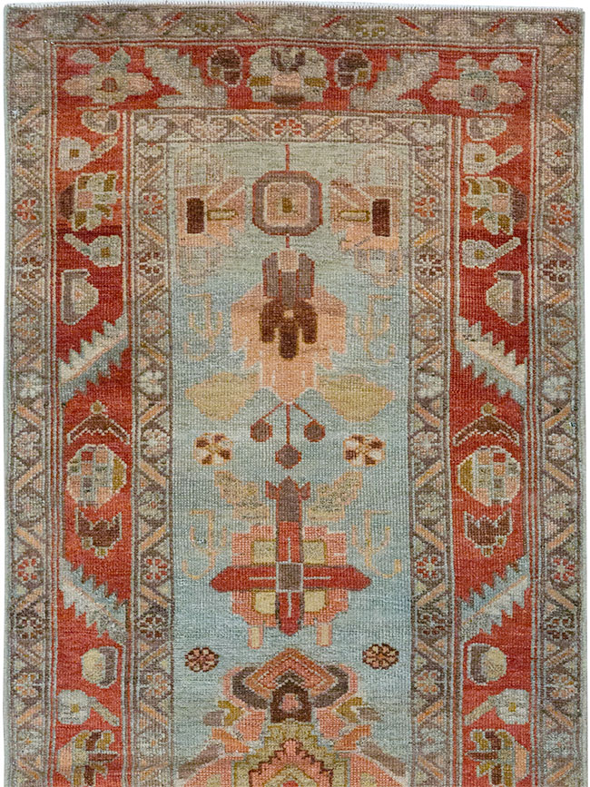 Antique Persian Bidjar Long Runner, No.31406 - Staging