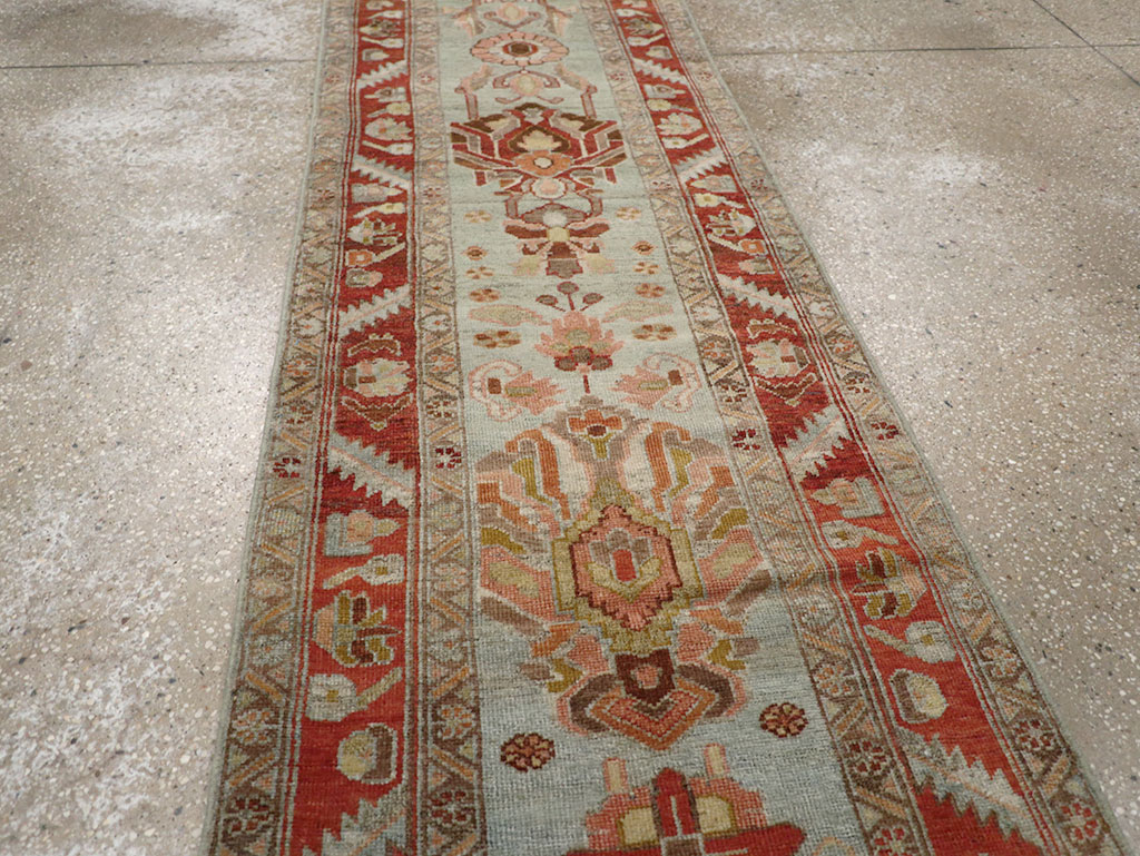 Antique Persian Bidjar Long Runner, No.31406 - Staging