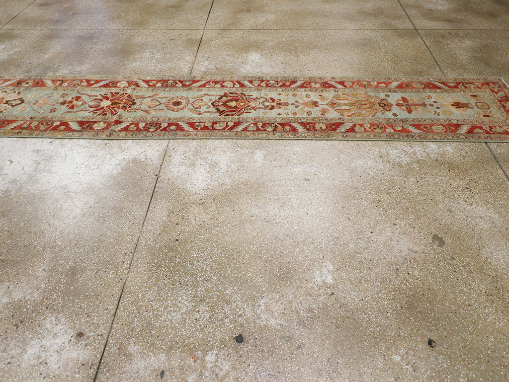 Antique Persian Bidjar Long Runner, No.31406 - Staging