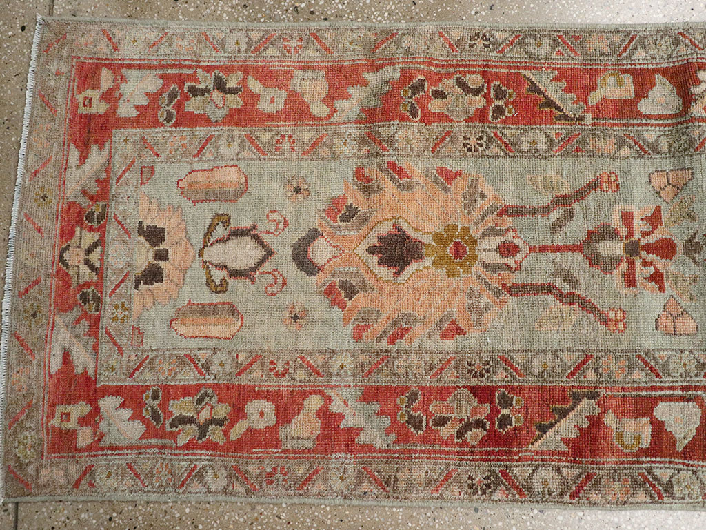 Antique Persian Bidjar Long Runner, No.31406 - Staging