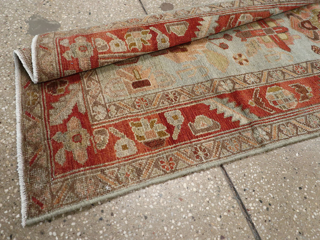 Antique Persian Bidjar Long Runner, No.31406 - Staging