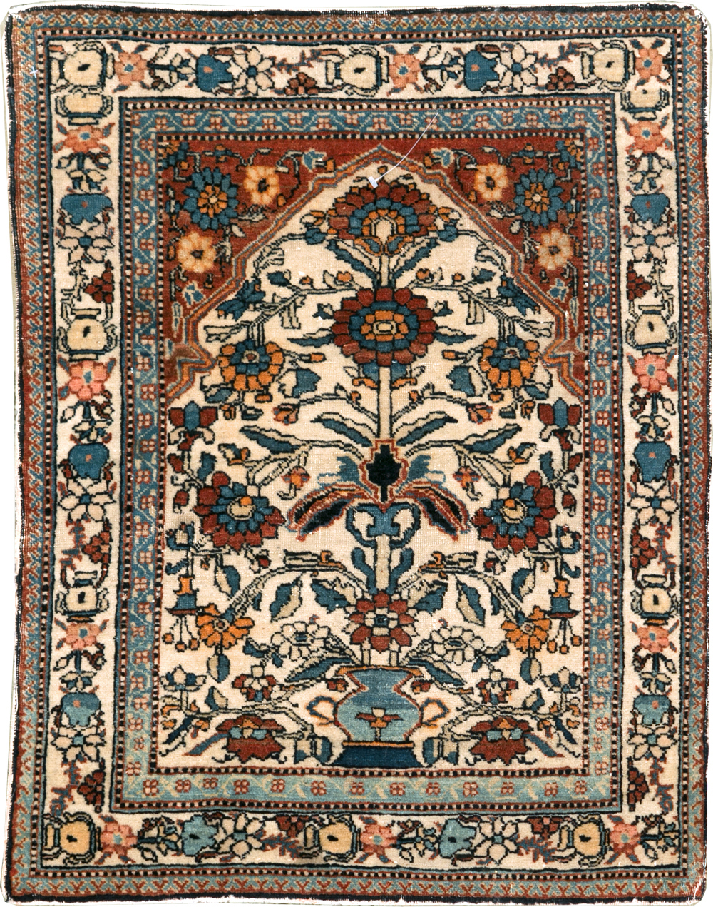 Antique Persian Tabriz Rug, No.31408 - Staging