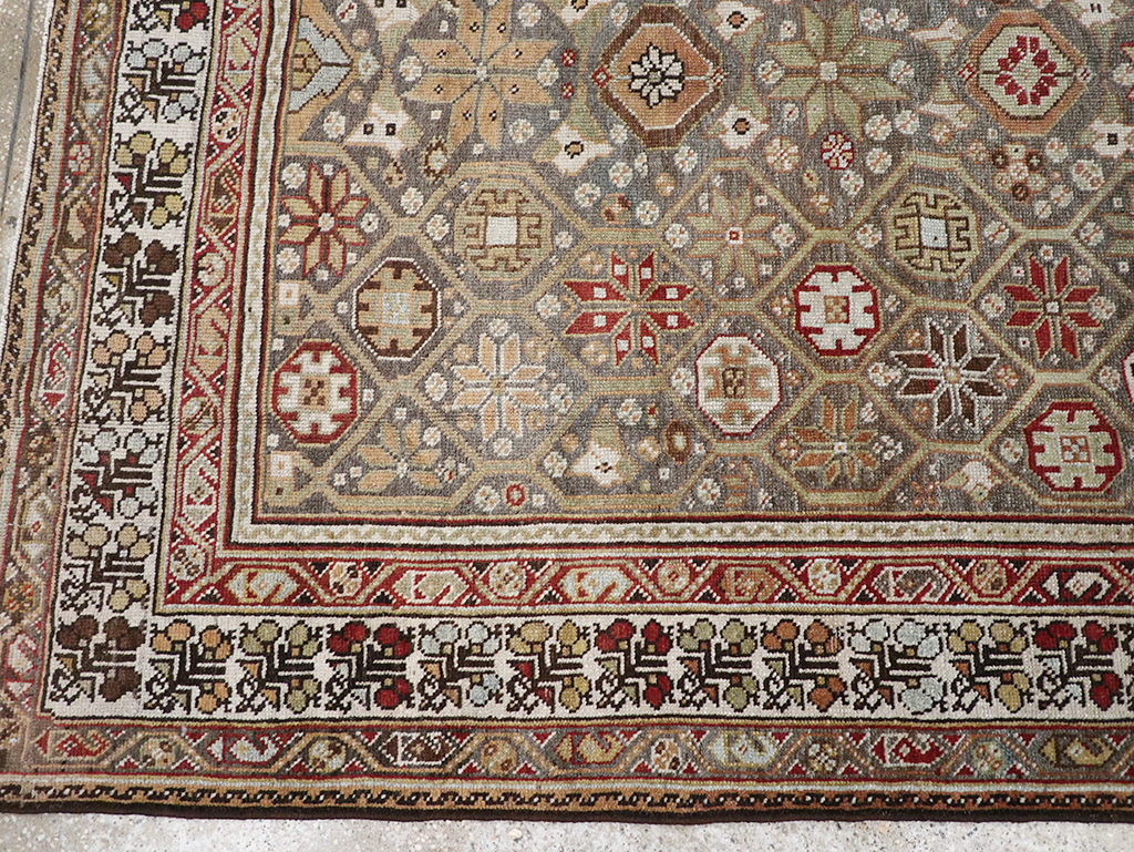 Antique Persian Kurd Gallery Rug, No.31411 - Staging