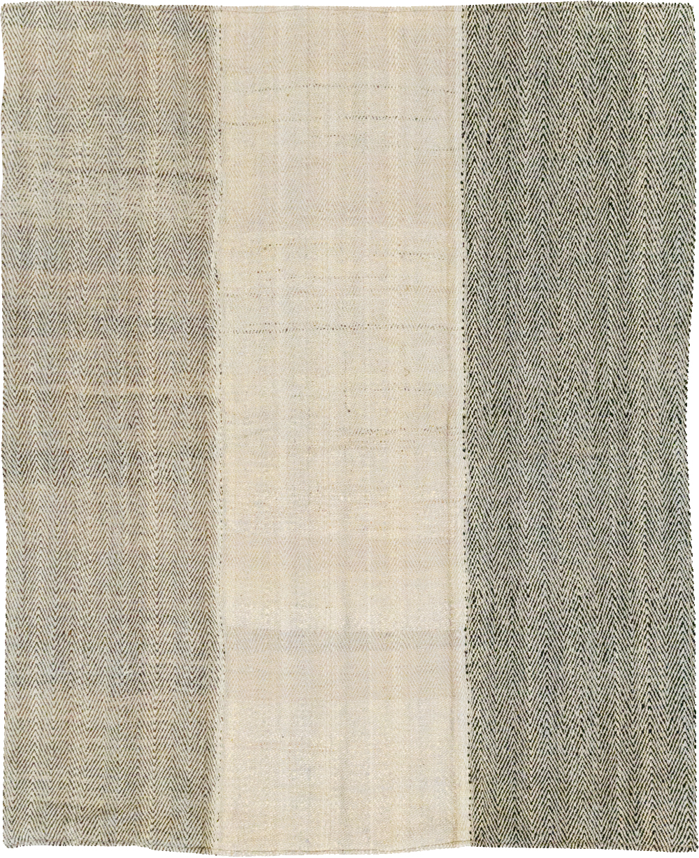 Modern Turkish Flatweave Accent Rug, No.31414 - Staging