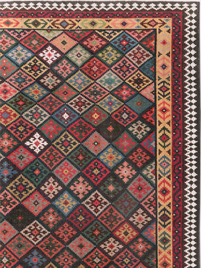Contemporary Persian Qashqai Oversize Carpet, No.31418 - Staging