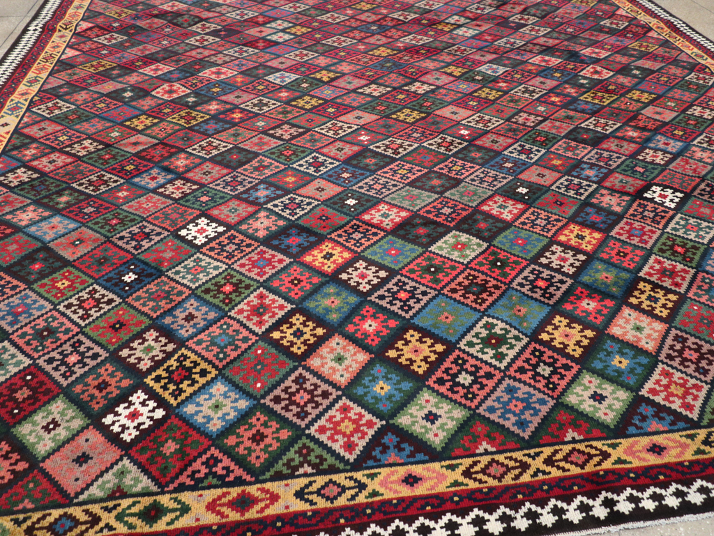 Contemporary Persian Qashqai Oversize Carpet, No.31418 - Staging