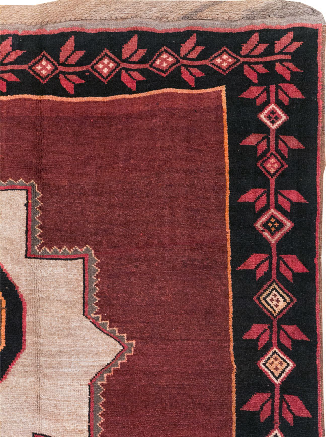 Vintage Turkish Anatolian Tribal Room Size Carpet, No.31419 - Staging