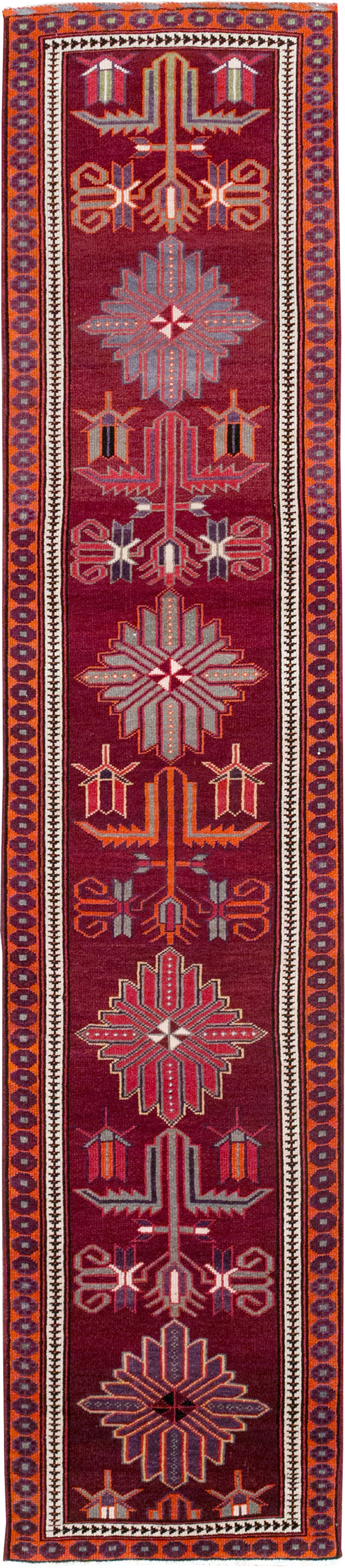 Vintage Turkish Anatolian Tribal Runner (Pair: 1 of 2), No.31421 - Staging