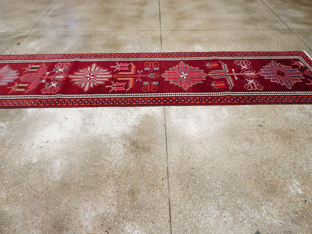 Vintage Turkish Anatolian Tribal Runner (Pair: 1 of 2), No.31421 - Staging