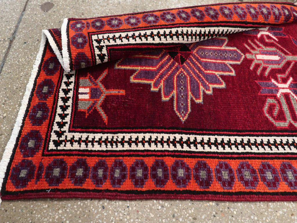 Vintage Turkish Anatolian Tribal Runner (Pair: 1 of 2), No.31421 - Staging