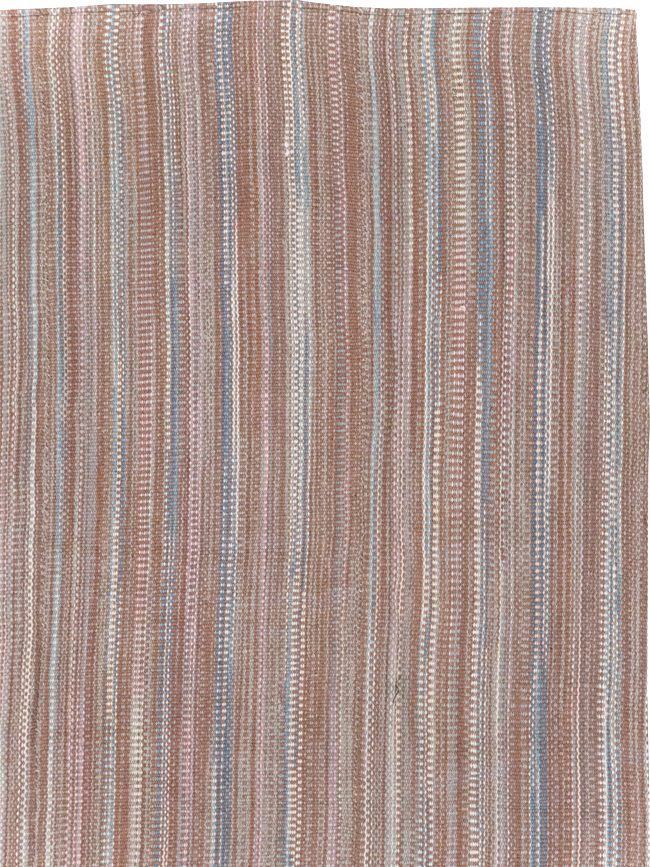 Modern Turkish Flatweave Room Size Carpet, No.31425 - Staging