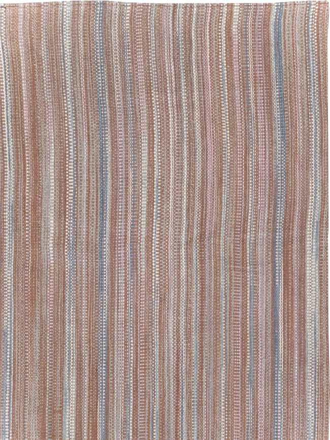 Modern Turkish Flatweave Room Size Carpet, No.31425 - Staging