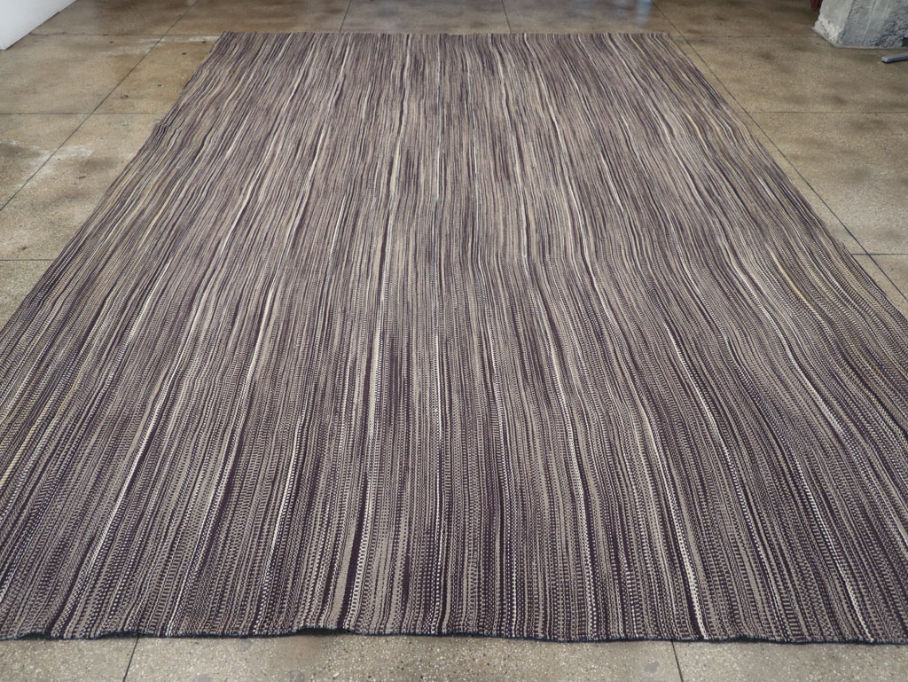 Modern Turkish Flatweave Large Carpet, No.31430 - Staging