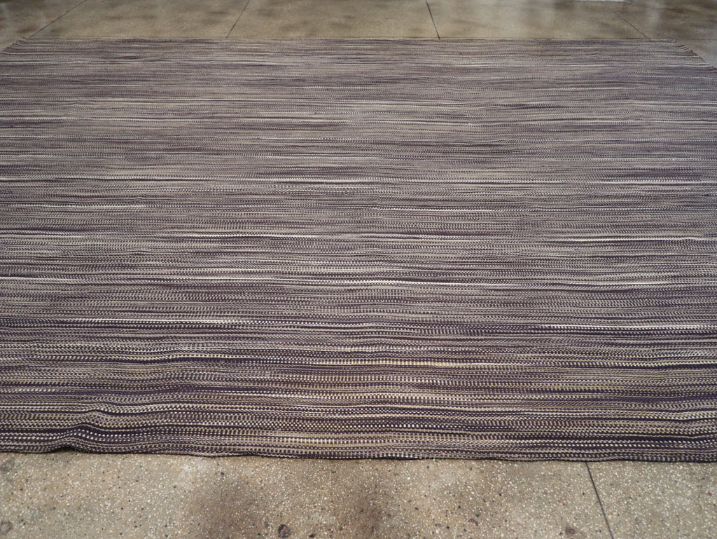 Modern Turkish Flatweave Large Carpet, No.31430 - Staging