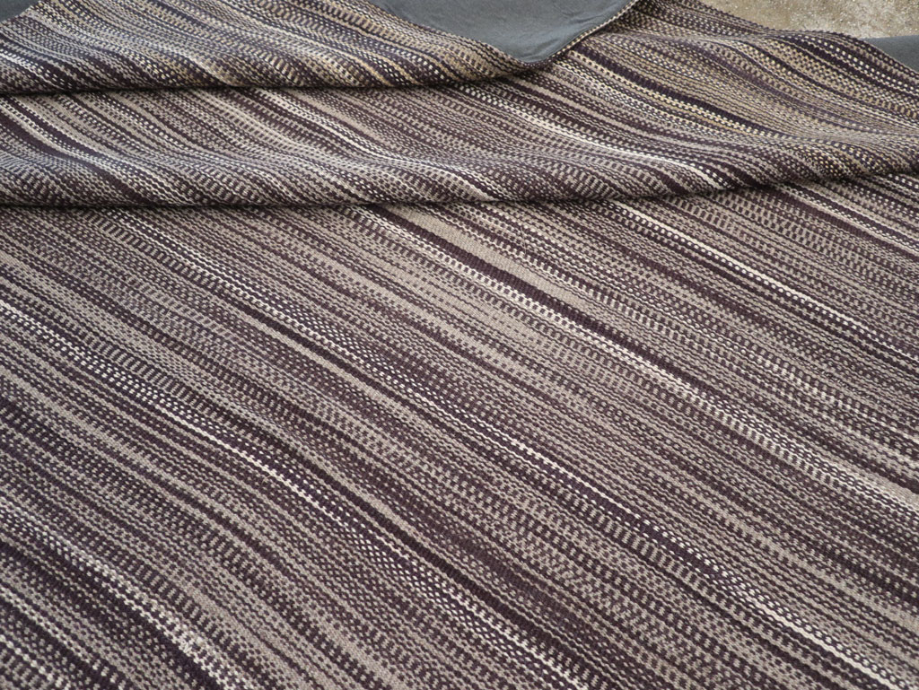 Modern Turkish Flatweave Large Carpet, No.31430 - Staging