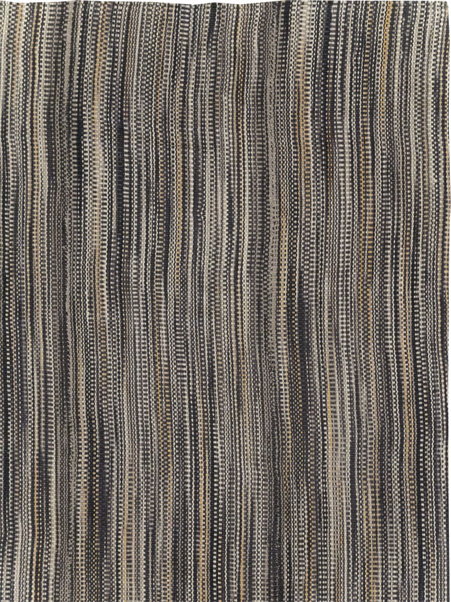 Modern Turkish Flatweave Room Size Carpet, No.31432 - Staging