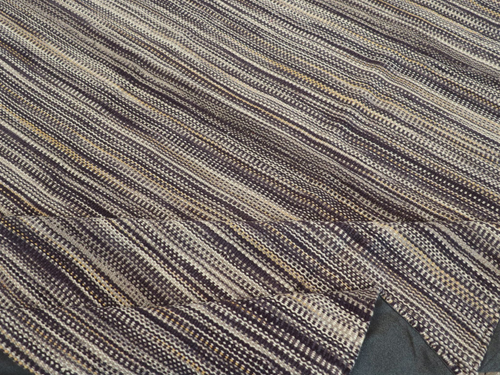 Modern Turkish Flatweave Room Size Carpet, No.31432 - Staging