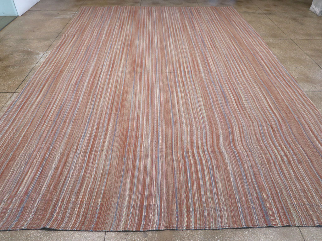 Modern Turkish Flatweave Large Carpet, No.31433 - Staging