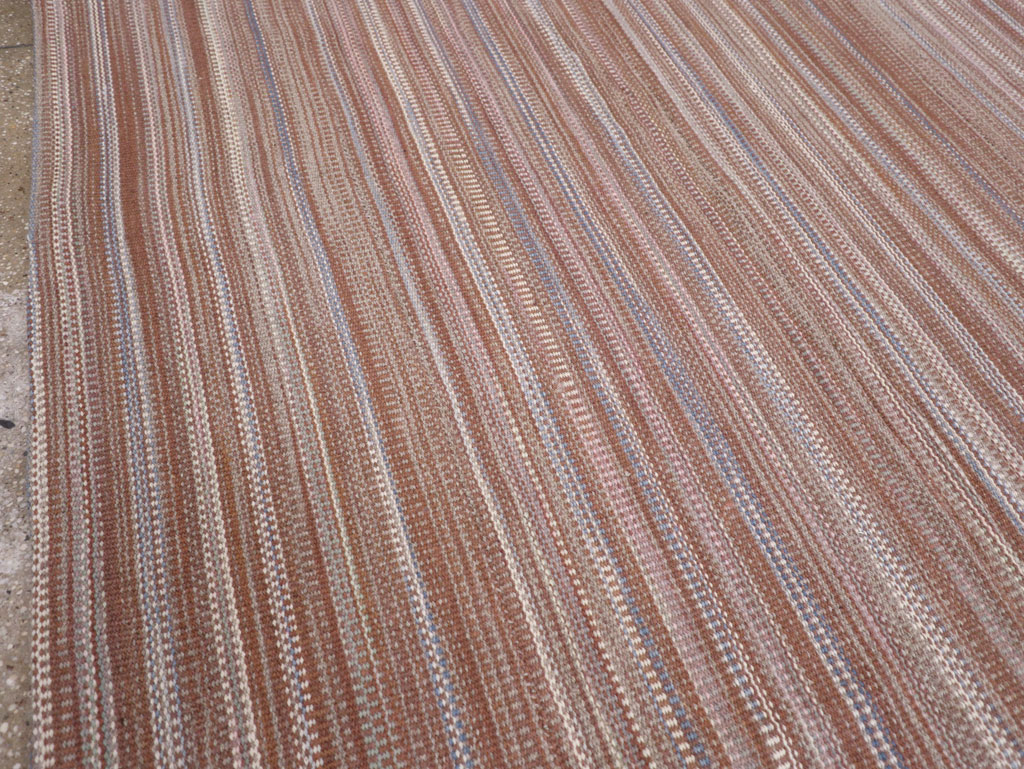Modern Turkish Flatweave Large Carpet, No.31433 - Staging