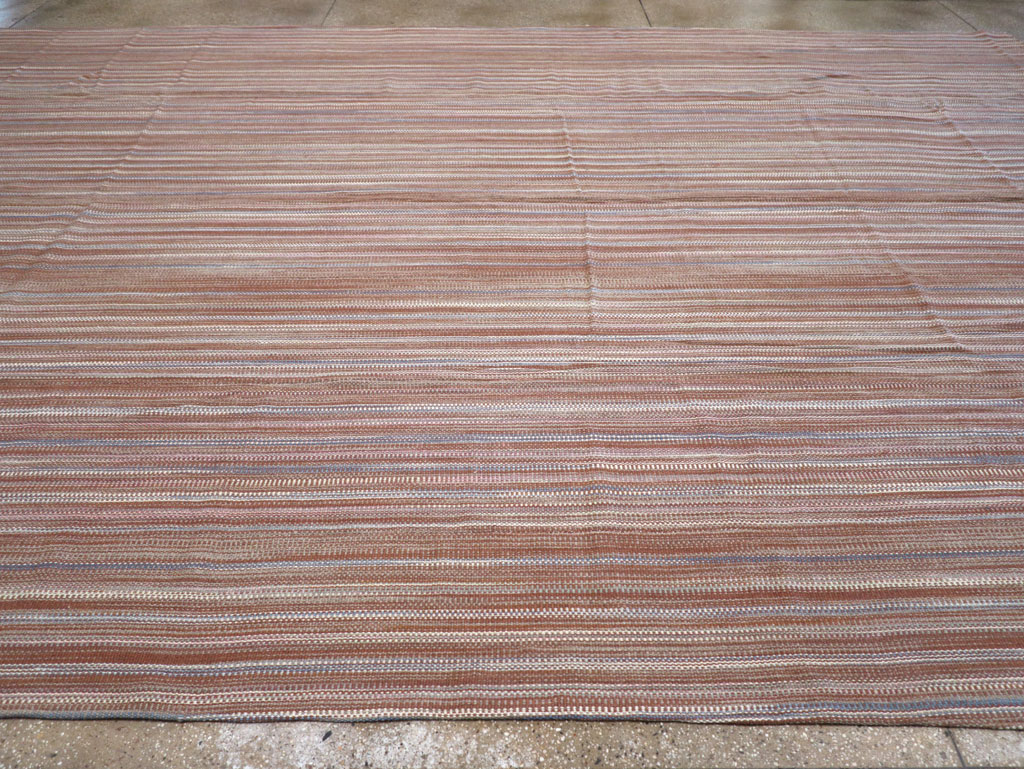 Modern Turkish Flatweave Large Carpet, No.31433 - Staging