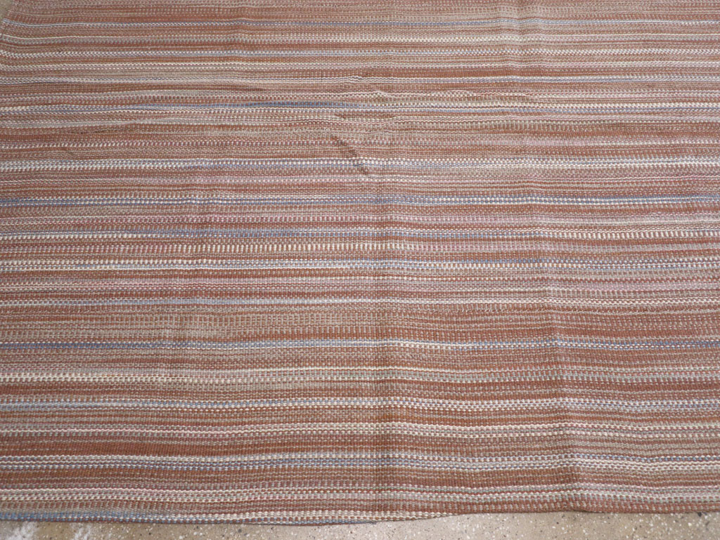 Modern Turkish Flatweave Large Carpet, No.31433 - Staging
