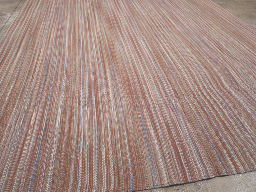 Modern Turkish Flatweave Large Carpet, No.31433 - Staging