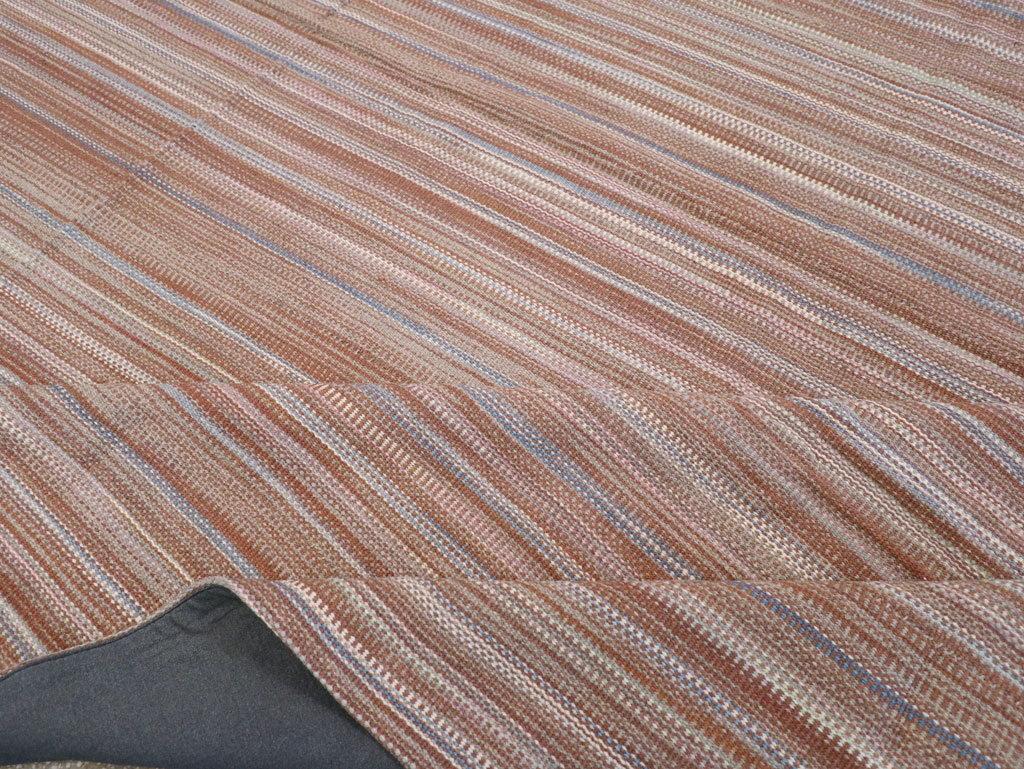 Modern Turkish Flatweave Large Carpet, No.31433 - Staging