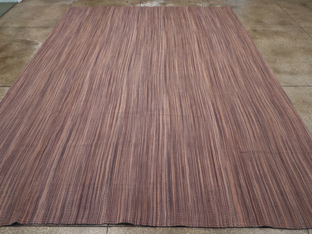 Modern Turkish Flatweave Room Size Carpet, No.31434 - Staging