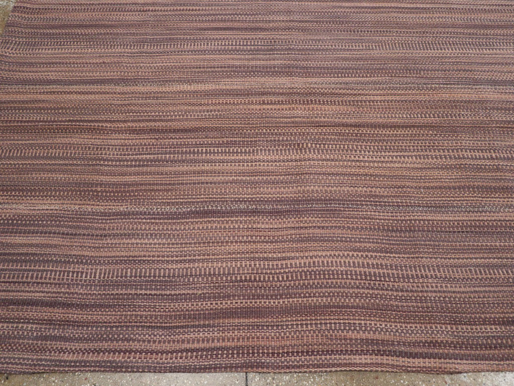 Modern Turkish Flatweave Room Size Carpet, No.31434 - Staging