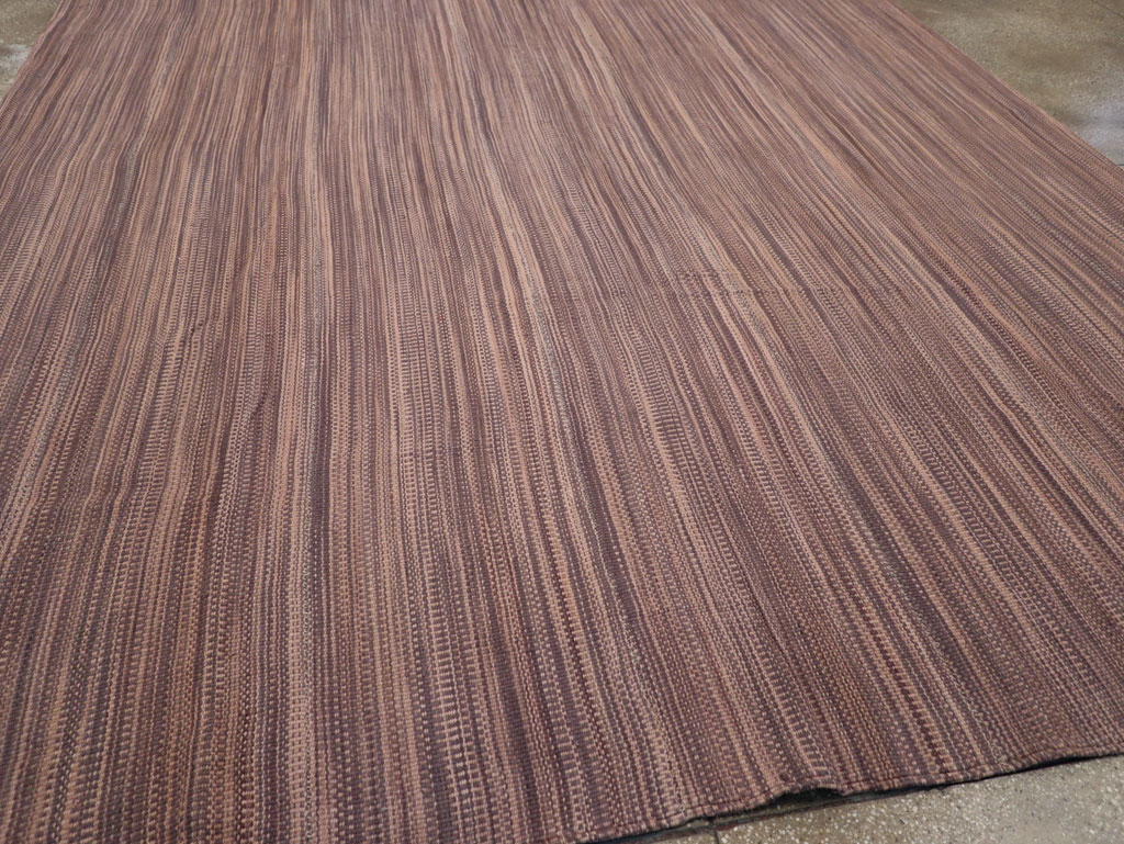 Modern Turkish Flatweave Room Size Carpet, No.31434 - Staging
