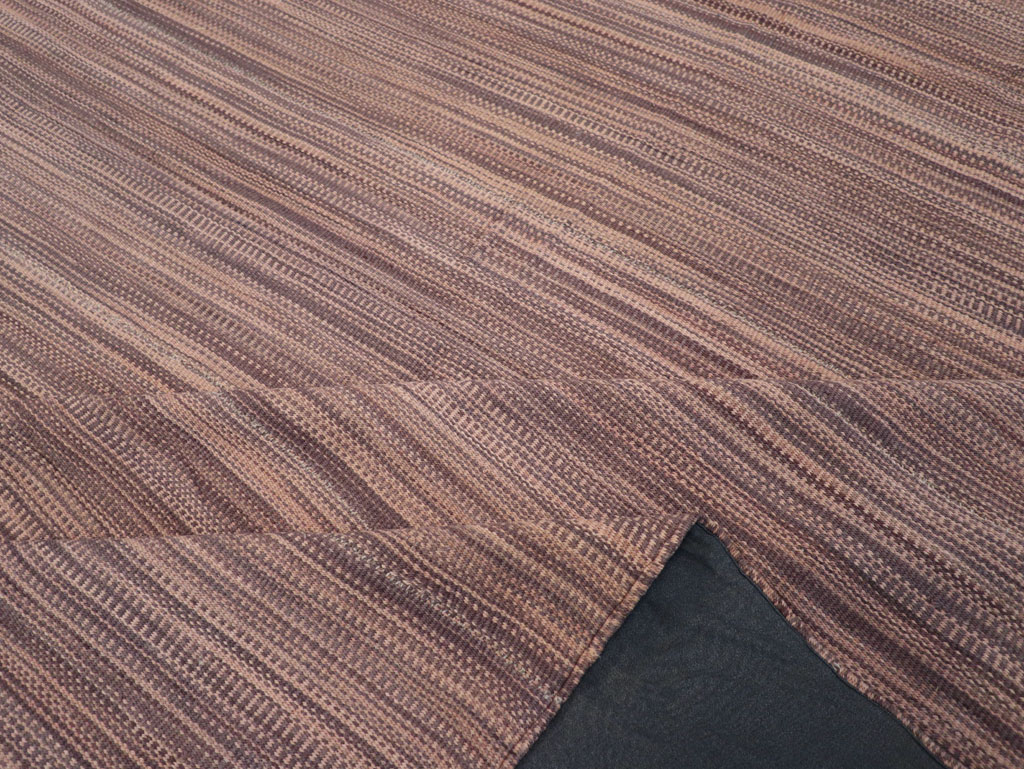 Modern Turkish Flatweave Room Size Carpet, No.31434 - Staging