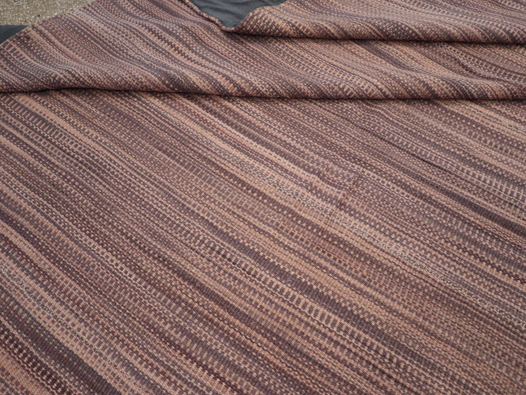 Modern Turkish Flatweave Room Size Carpet, No.31434 - Staging