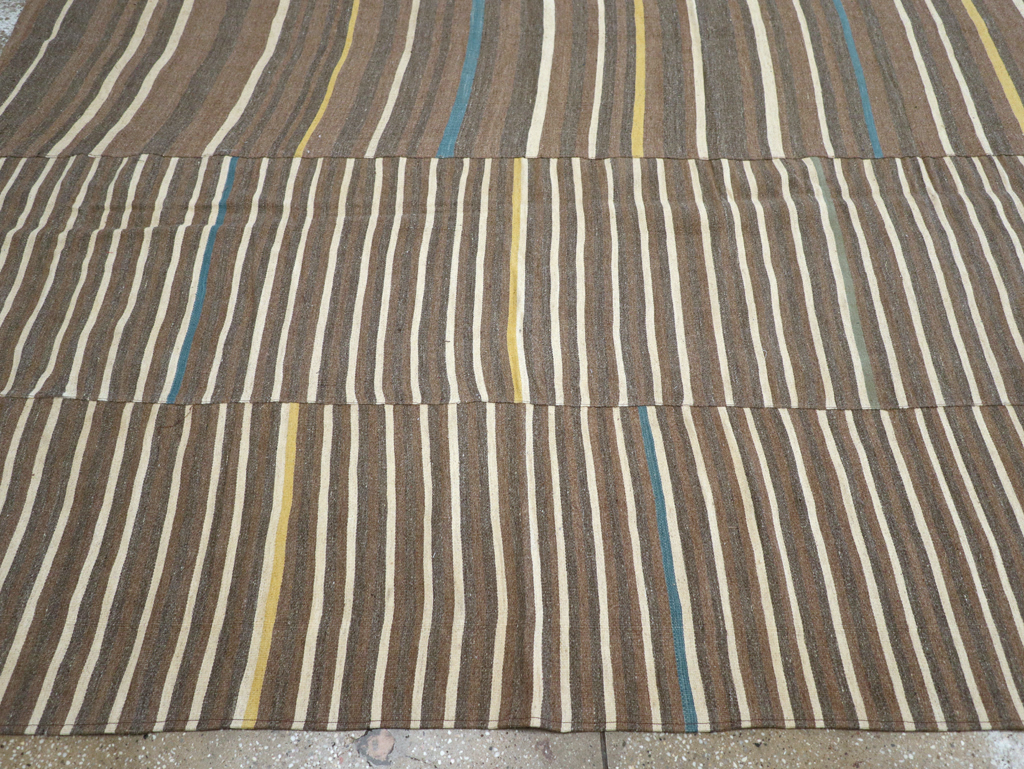 Modern Turkish Flatweave Large Room Size Carpet, No.31435 - Staging