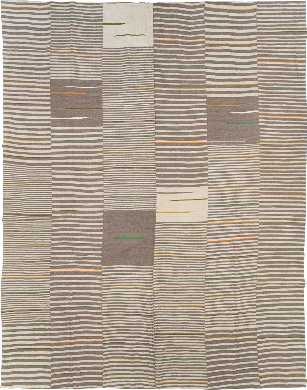 Modern Turkish Flatweave Large Room Size Carpet, No.31436 - Staging