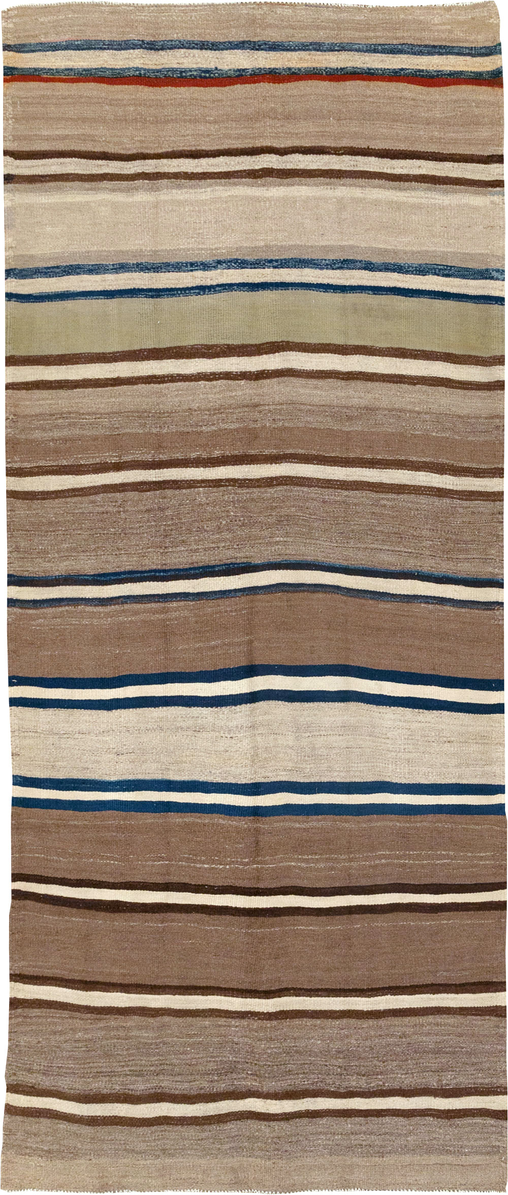 Vintage Persian Kilim Gallery Rug, No.31437 - Staging