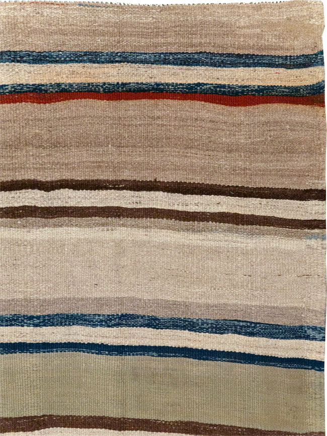 Vintage Persian Kilim Gallery Rug, No.31437 - Staging