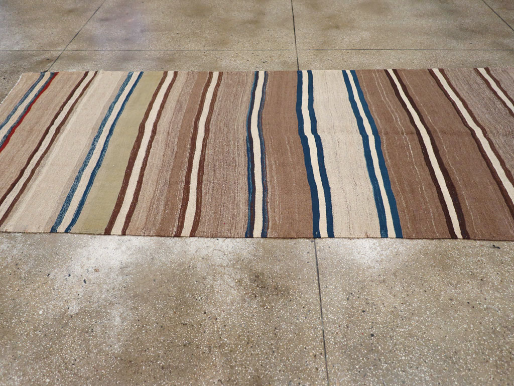 Vintage Persian Kilim Gallery Rug, No.31437 - Staging