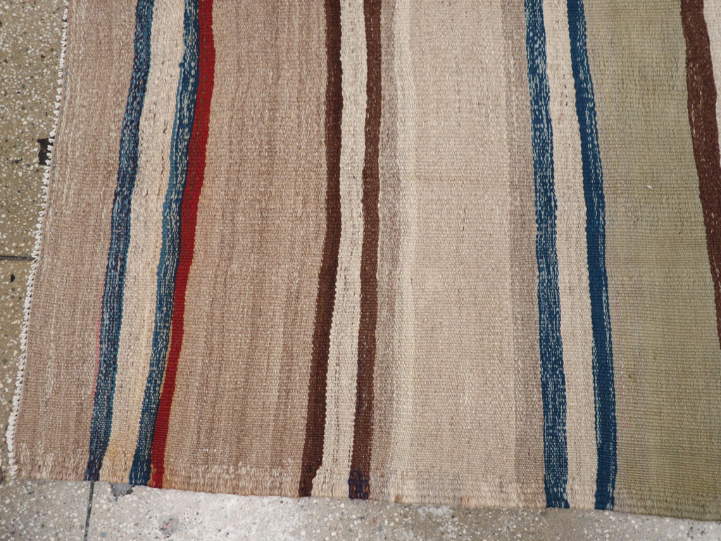 Vintage Persian Kilim Gallery Rug, No.31437 - Staging