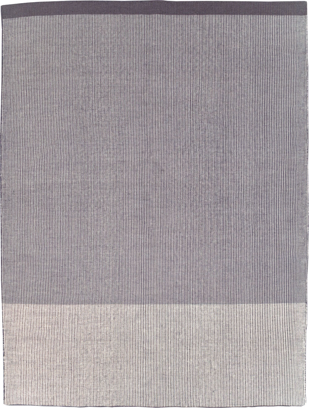 Contemporary Turkish Flatweave Room Size Carpet, No.31447 - Staging