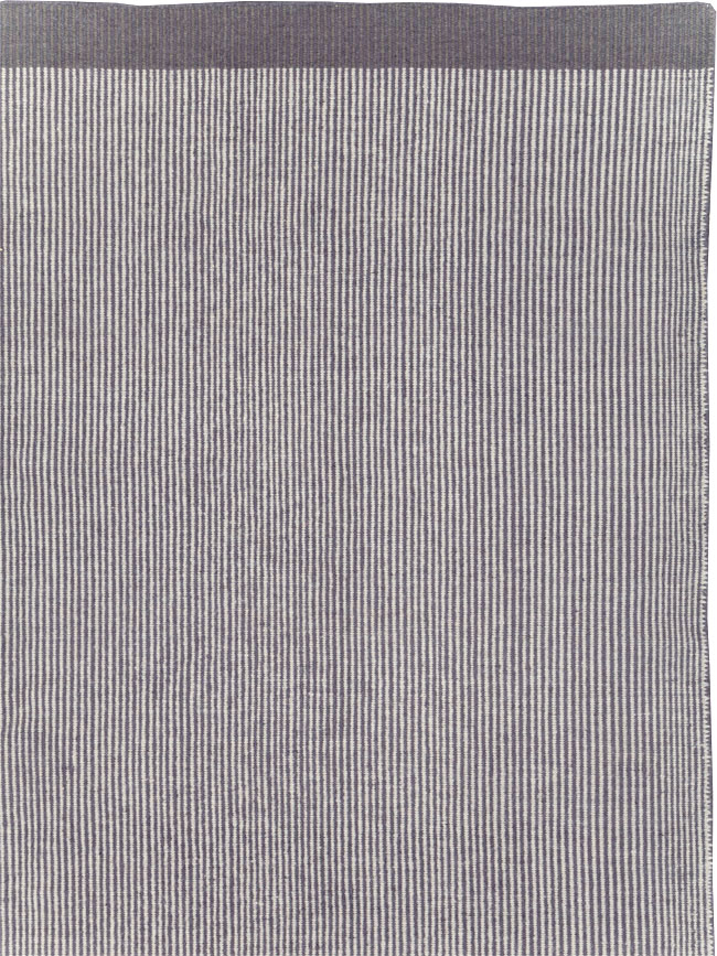 Contemporary Turkish Flatweave Room Size Carpet, No.31447 - Staging