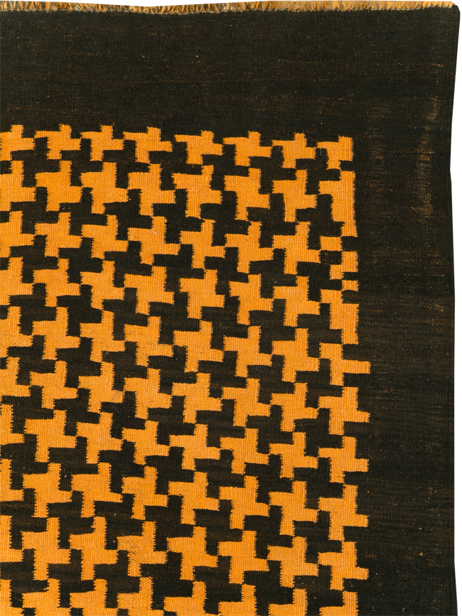 Vintage Moroccan Flatweave Gallery Rug, No.31448 - Staging