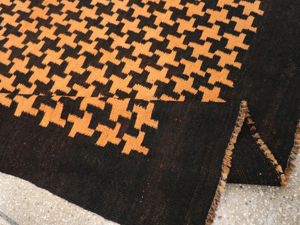 Vintage Moroccan Flatweave Gallery Rug, No.31448 - Staging