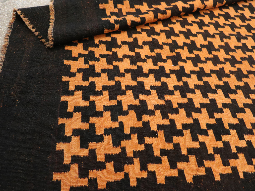 Vintage Moroccan Flatweave Gallery Rug, No.31448 - Staging