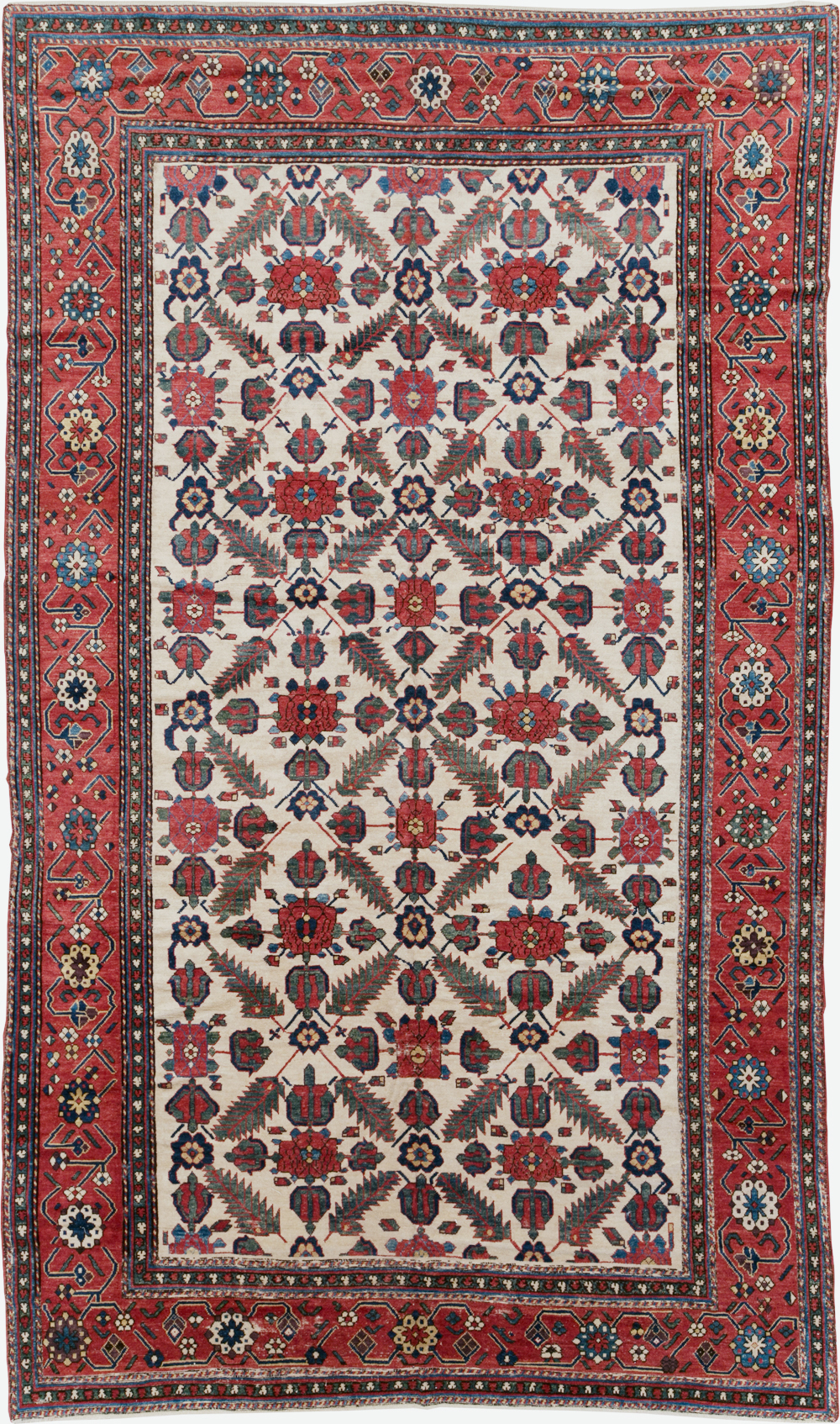 Vintage Northwest Persian Shahsavan Long Room Size Carpet, No.31451 - Staging