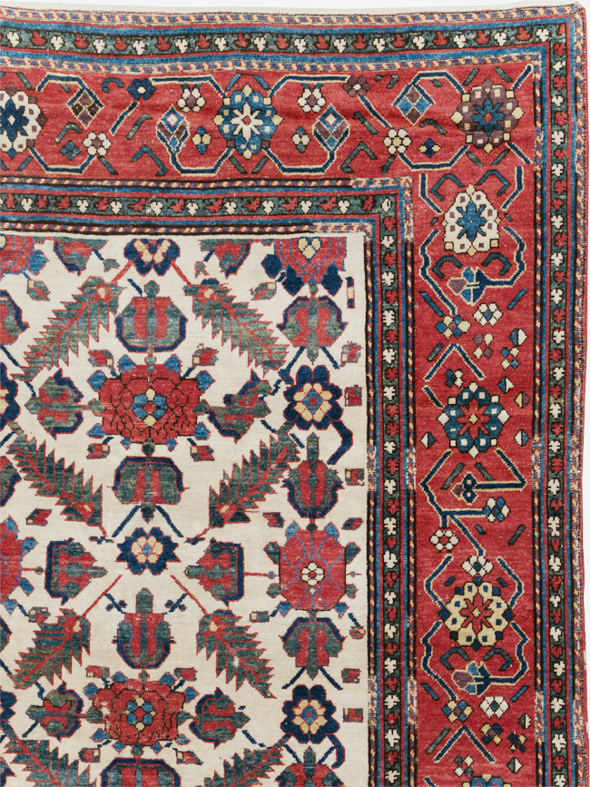 Vintage Northwest Persian Shahsavan Long Room Size Carpet, No.31451 - Staging