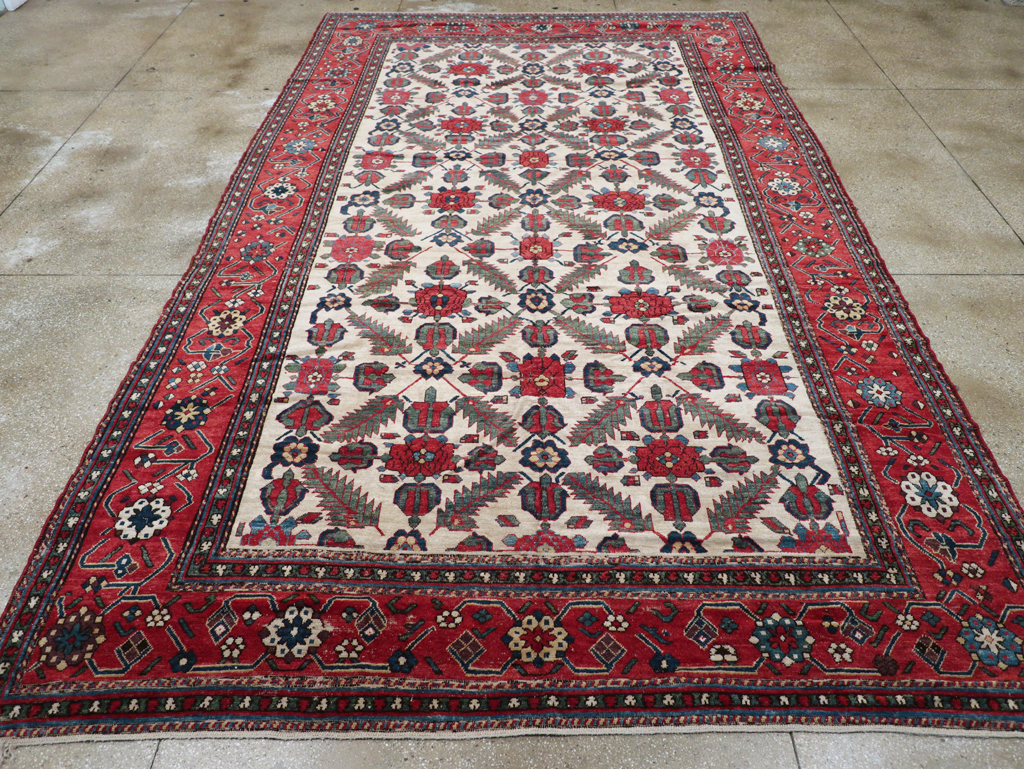 Vintage Northwest Persian Shahsavan Long Room Size Carpet, No.31451 - Staging