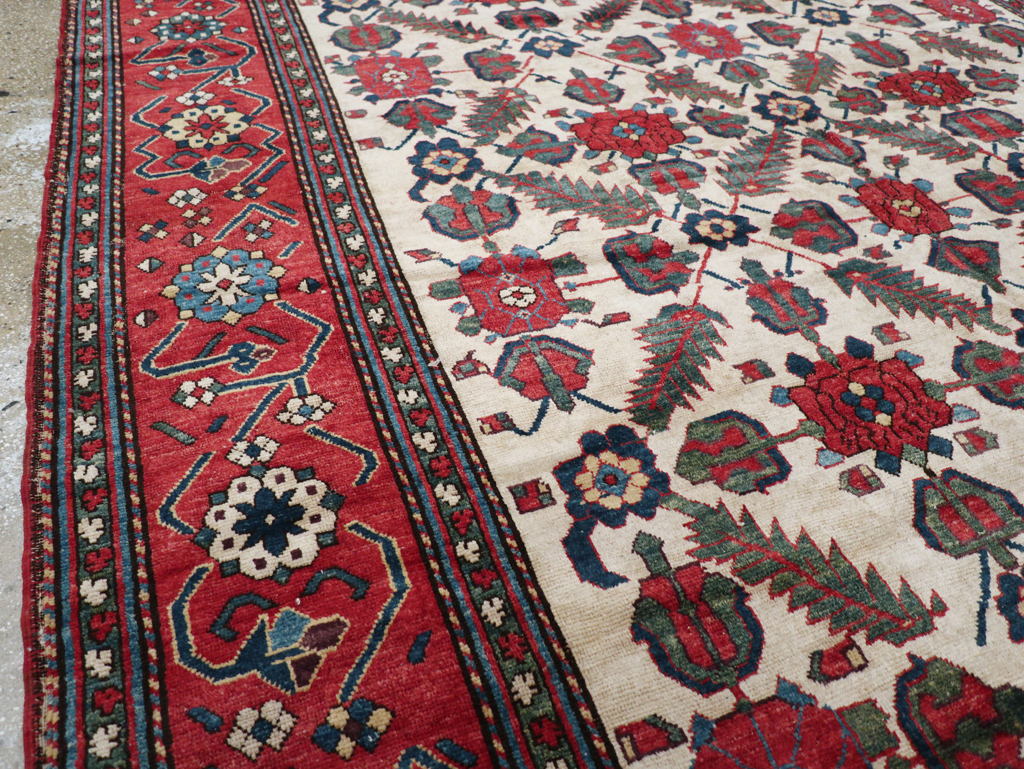 Vintage Northwest Persian Shahsavan Long Room Size Carpet, No.31451 - Staging