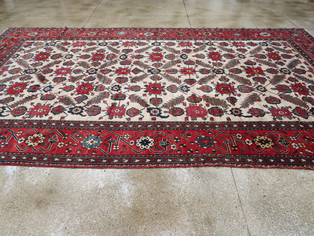 Vintage Northwest Persian Shahsavan Long Room Size Carpet, No.31451 - Staging